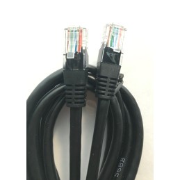 1 pz. - Cavo di rete Cat.5e UTP Rj45/Rj45 8 pin 3mt colore nero