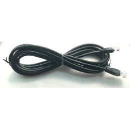 1 PC. - Cable de red Cat.5e UTP Rj45/Rj45 8 pin 3mt color negro