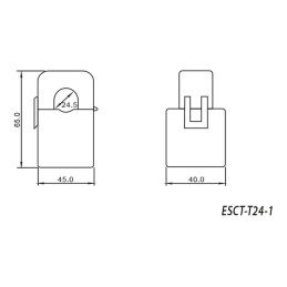 Eastron ES CT-T24 100A / 5A TA / CT Stromwandler 100A