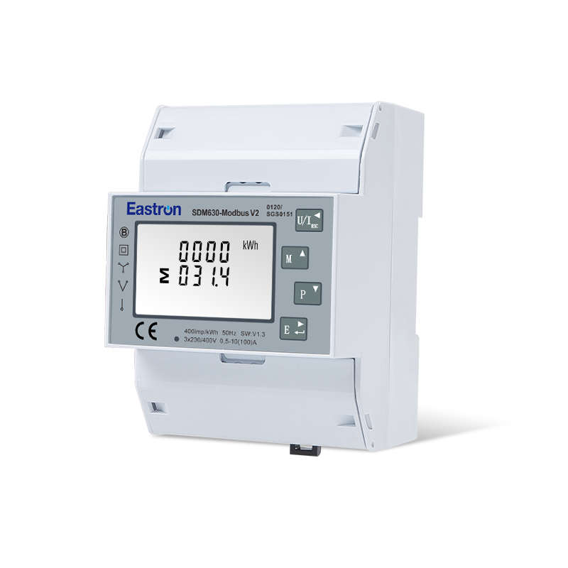 Eastron SDM630M Modbus V2 MID Misuratore di Energia Monofase / Trifase AC 400V Digitale 100A certificato MID