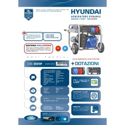 Generatore Hyunday 65018 – GENER. BENZ. DYNAMIC HYUNDAI HY8000E-1/3