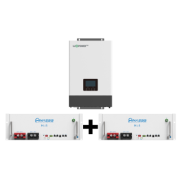 KIT LuxPower Tek Inverter SNA6000 6Kw 48V Hibrid Off-Grid + 2 Baterii 5.12Kw (10.24kw total)