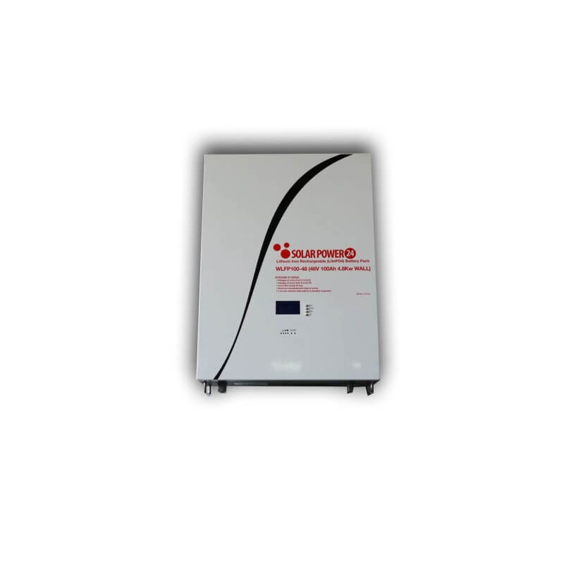 SOLARPOWER24 KIT BATTERIA WALL AL LITIO LIFEPO4 100AH 48V 4.8KW PER IMPIANTI FOTOVOLTAICI