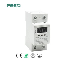 AC Protection Relay Over / Under Voltage FEEO FAVC-63 40A display