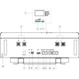 Yilink LifePo4 Batterie 4.8Kw 100A 48v Wandversion